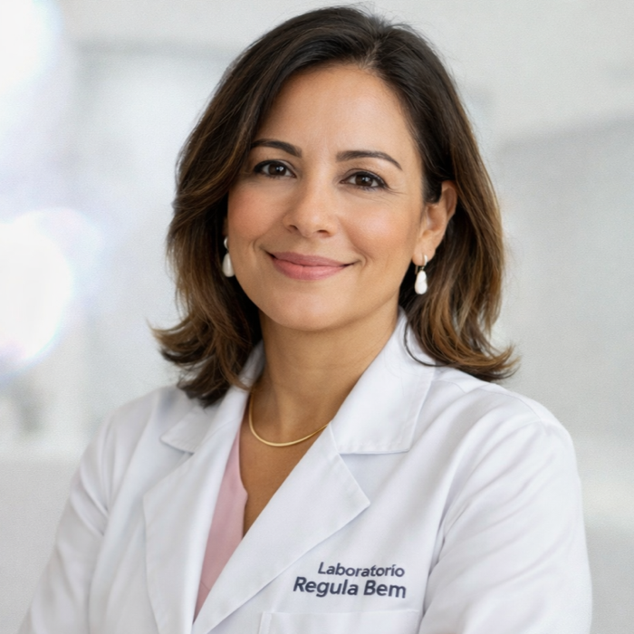 Dra. Fernanda L., do Departamento de Saúde Intestinal Feminina